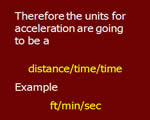 Chap 1: Motion, Speed and Acceleration