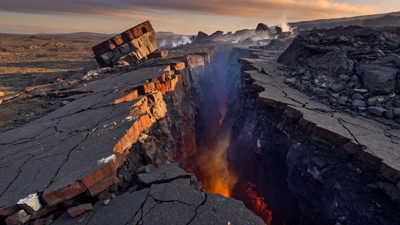 Earth's interior and moving plates
